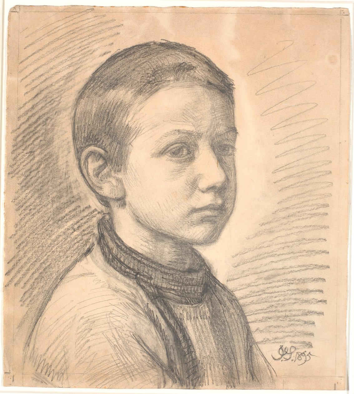 Porträt des Malers J.Th. Skovgaard als Junge von Joakim Frederik Skovgaard