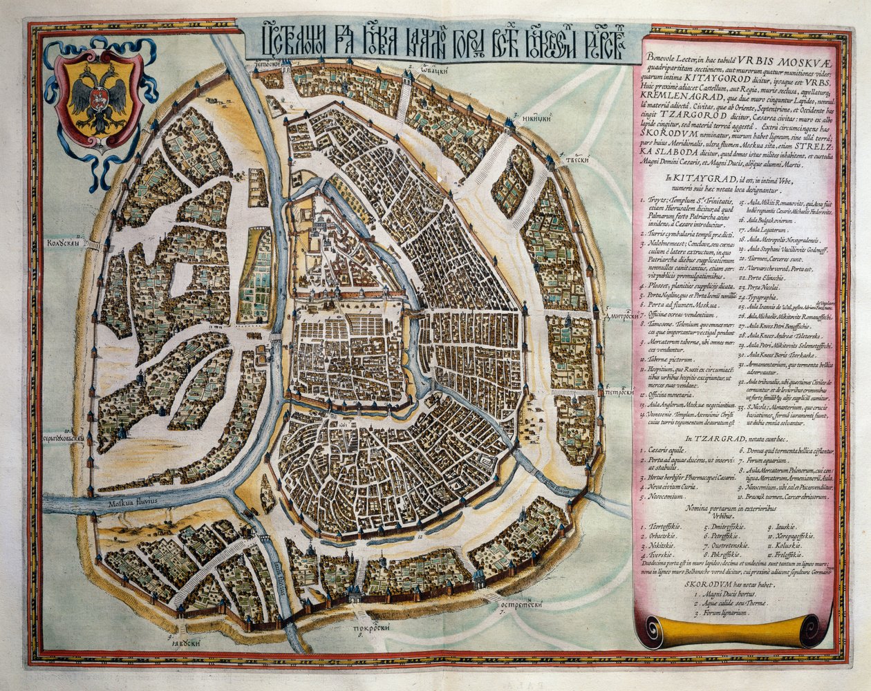 Moskau, Band II, Atlas Maior, von Joan Blaeu (1596-1673), Kupferstich, Amsterdam von Joan Blaeu
