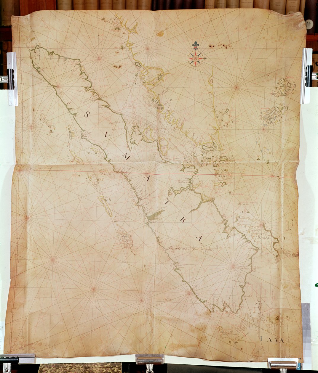 Ms 1288 Karte von Sumatra, 1653 von Joan Blaeu