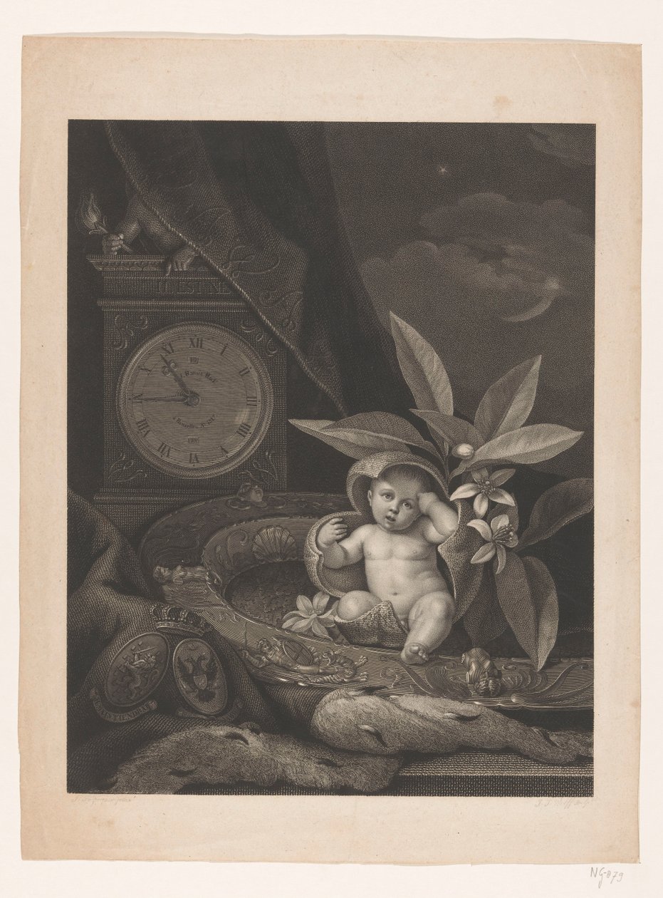 Geburt des zukünftigen Königs Wilhelm III., 1817 von Joannes Josephus Wolff