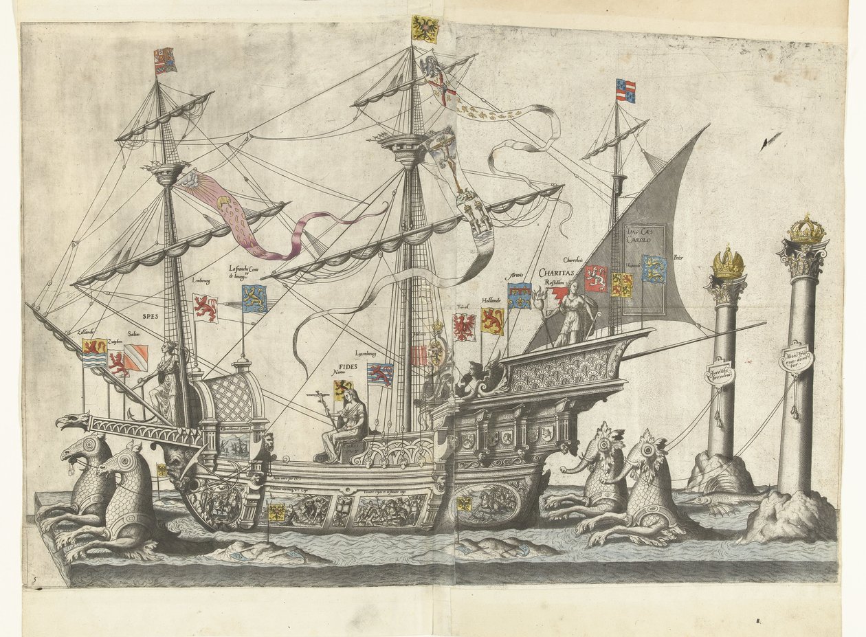 Das Schiff Victoria, Nr. 5 von Joannes van Doetechum (I)