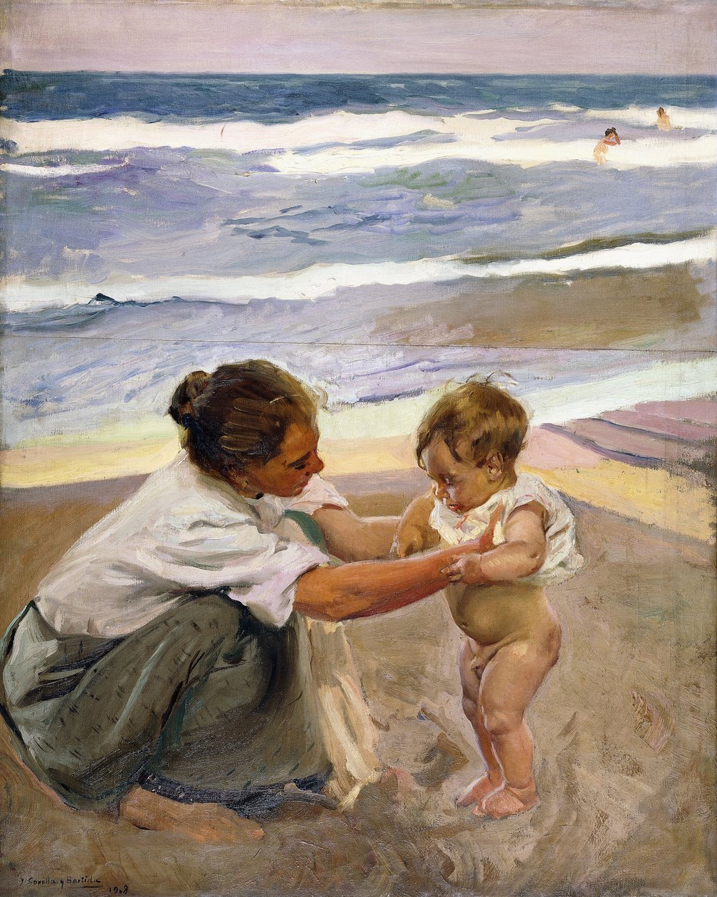 Am Ufer des Meeres, 1908 von Joaquín Sorolla