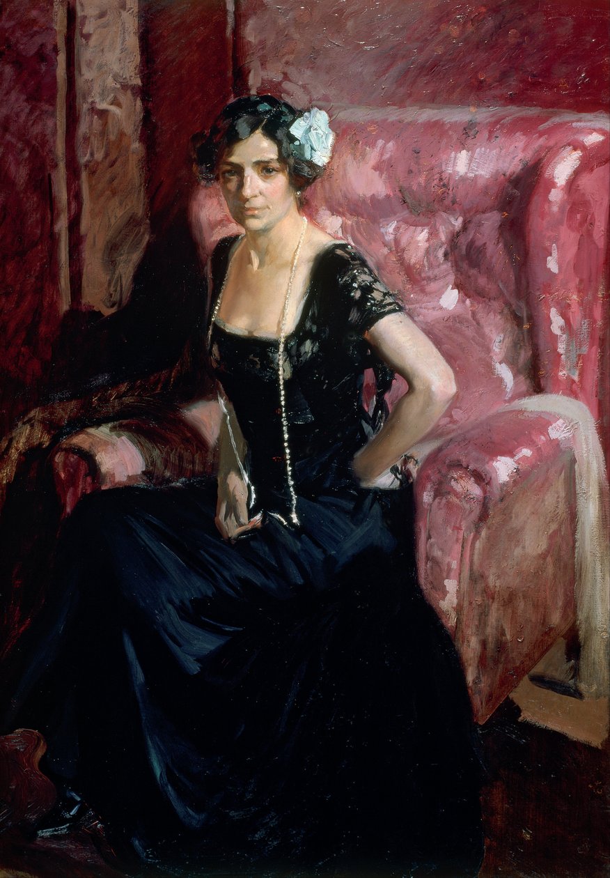 Clotilde im Abendkleid von Joaquín Sorolla