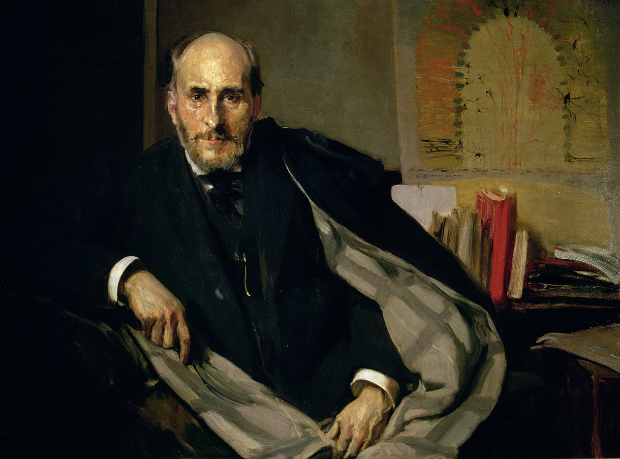 Porträt von Santiago Ramon y Cajal (1852-1934) 1906 von Joaquin Sorolla y Bastida