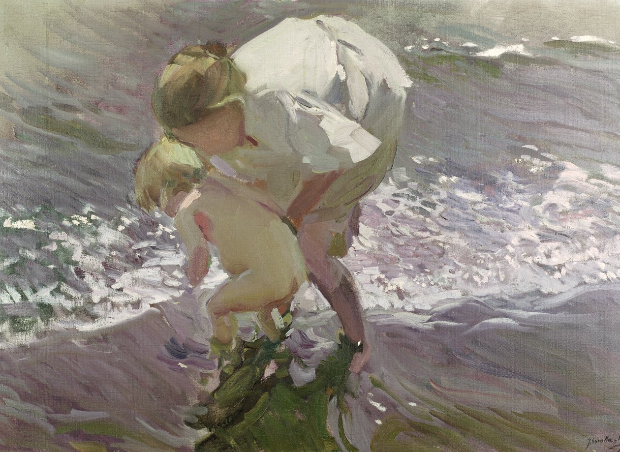 Baden am Strand, 1908 von Joaquín Sorolla