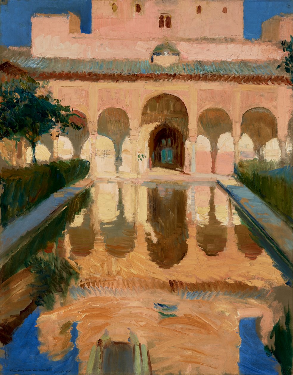 Halle der Botschafter, Alhambra, Granada von Joaquín Sorolla
