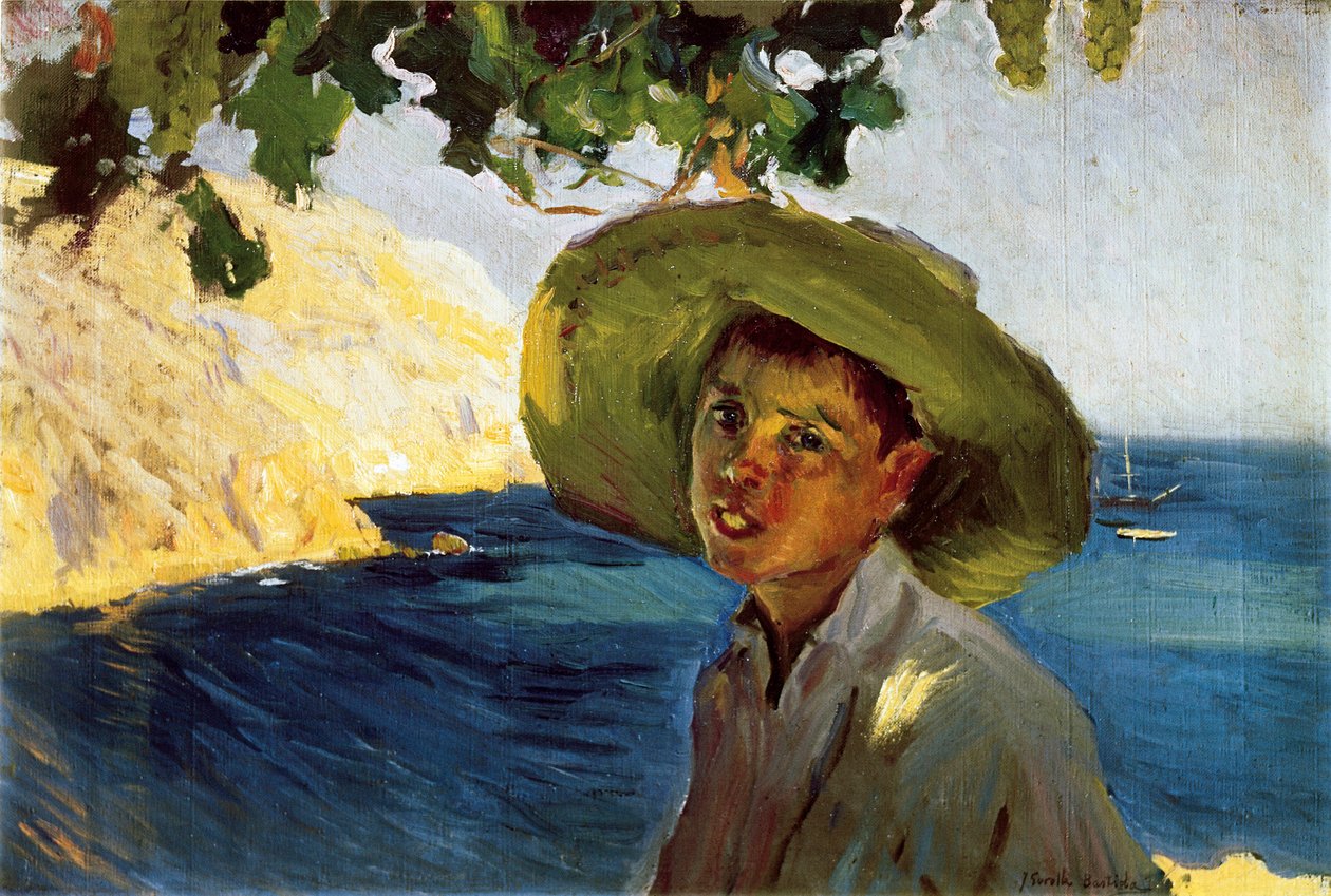Der Junge mit dem Sombrero, späte 19. - frühe 20. Jahrhundert von Joaquín Sorolla