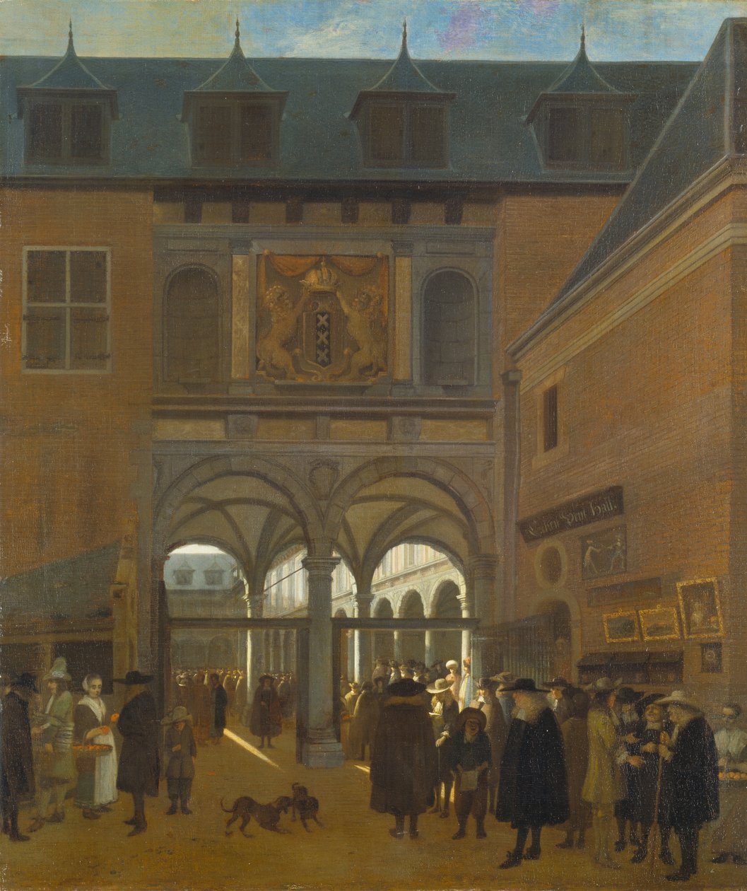 Die Börse in Amsterdam, ca. 1675-80 von Job Berckheyde