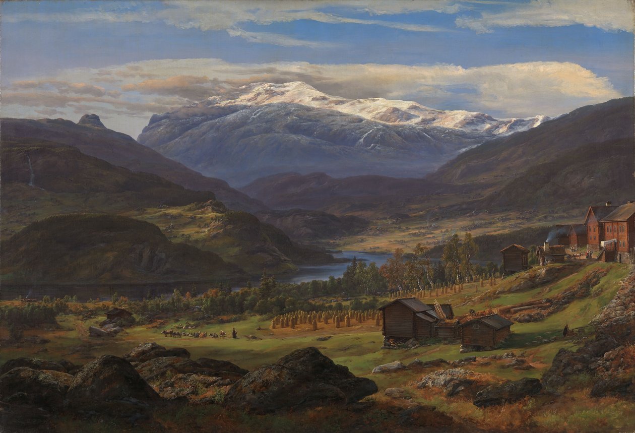Von Hjelle in Valdres von Johan Christian Dahl