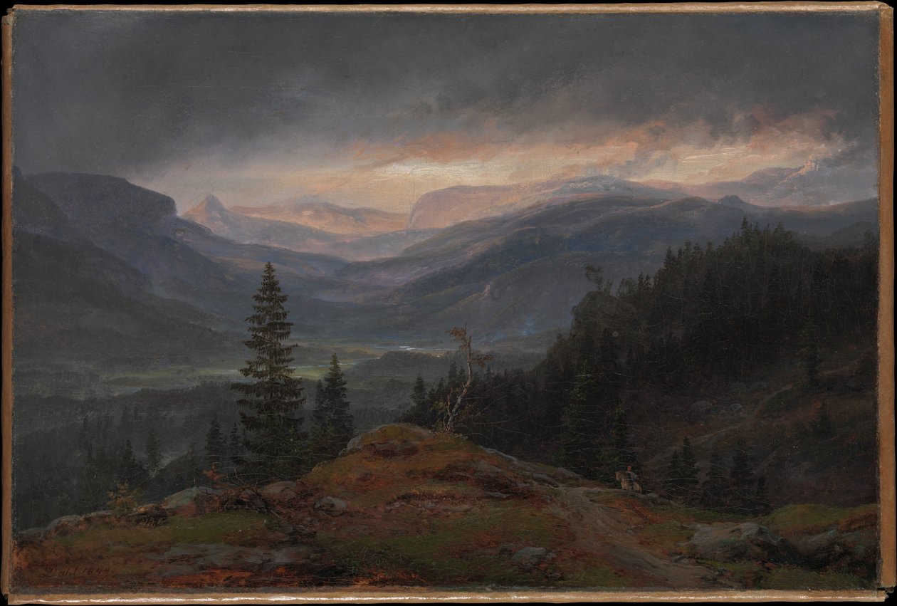 Blick über Hallingdal von Johan Christian Dahl