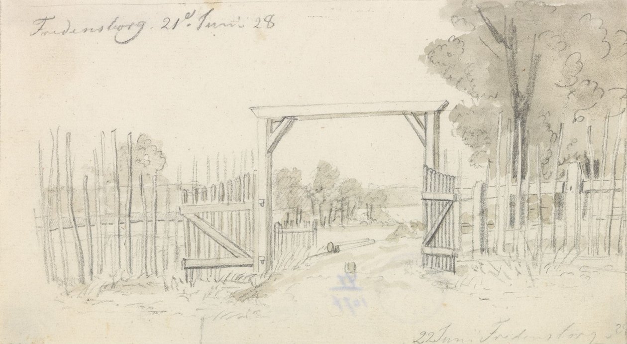 Hafen, Fredensborg von Johan Christian Dahl
