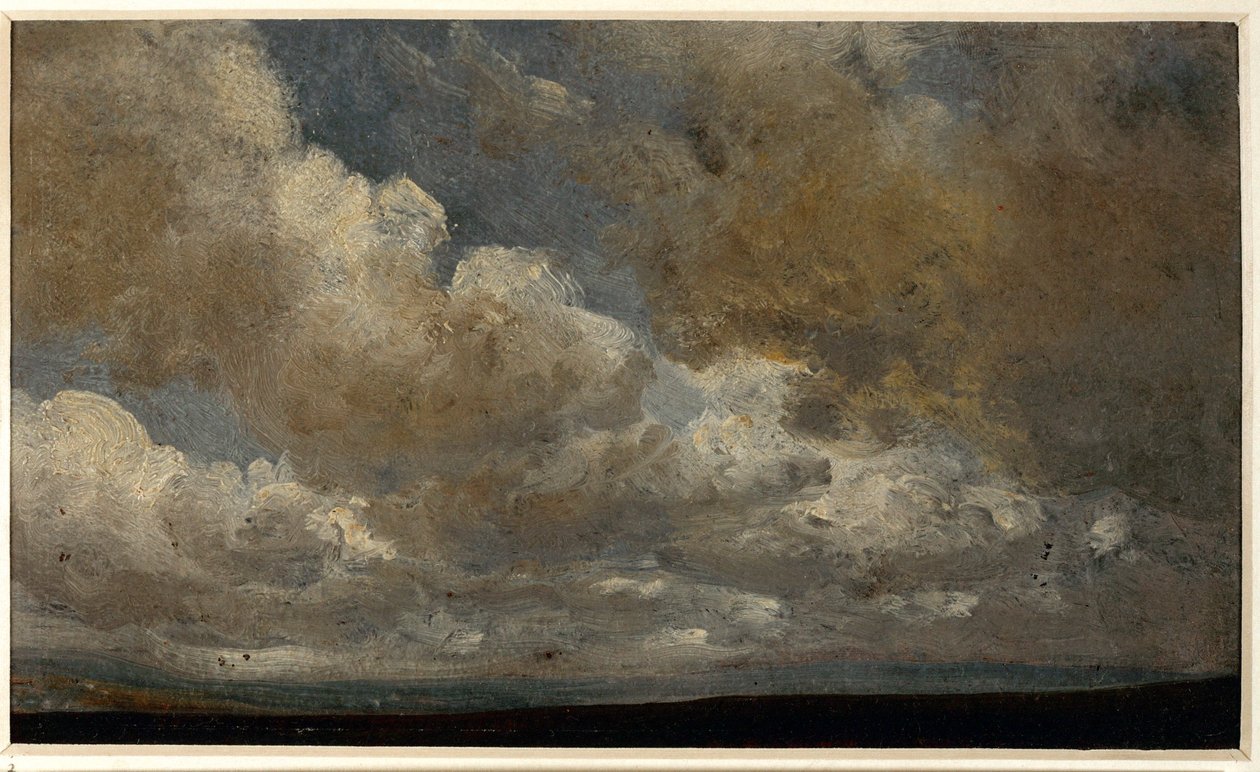 Studie mit Wolken und Horizont von Johan Christian Dahl