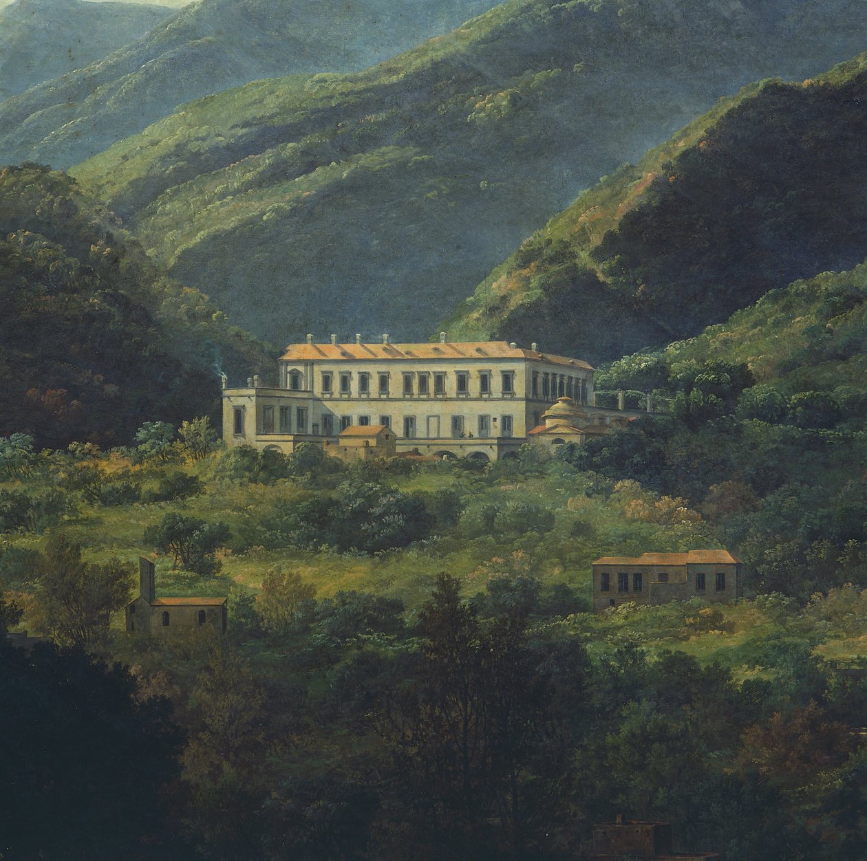 Der Königspalast von Quisisana bei Neapel von Johan Christian Dahl
