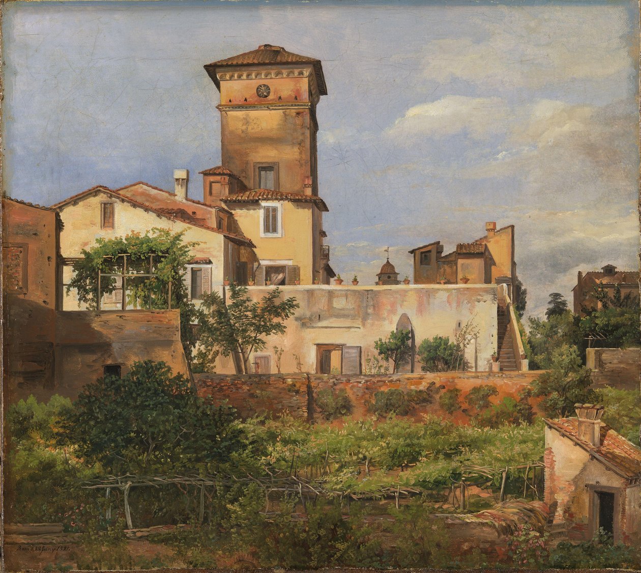Die Villa Malta, Rom von Johan Christian Dahl