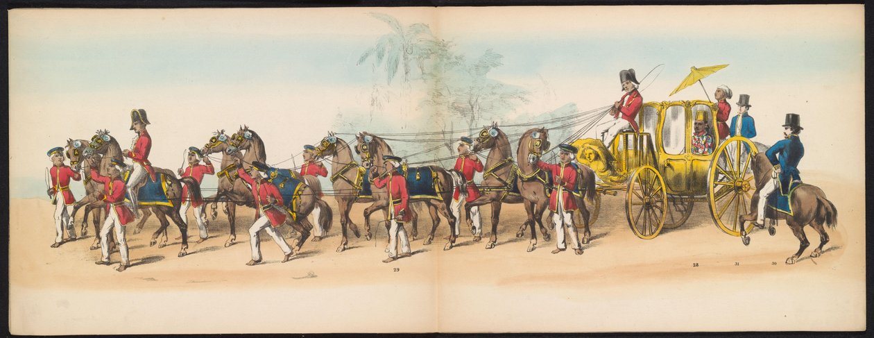 Maskerade der Delfter Studenten, 1857 (Tafel 3) von Johan Hendrik Hoffmeister