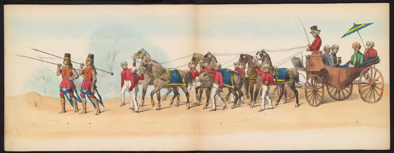 Maskerade der Delfter Studenten, 1857 (Tafel 4) von Johan Hendrik Hoffmeister