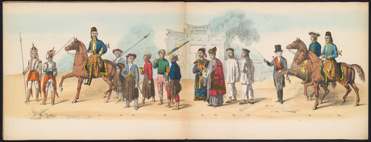 Maskerade der Delfter Studenten, 1857 (Platte 8) von Johan Hendrik Hoffmeister