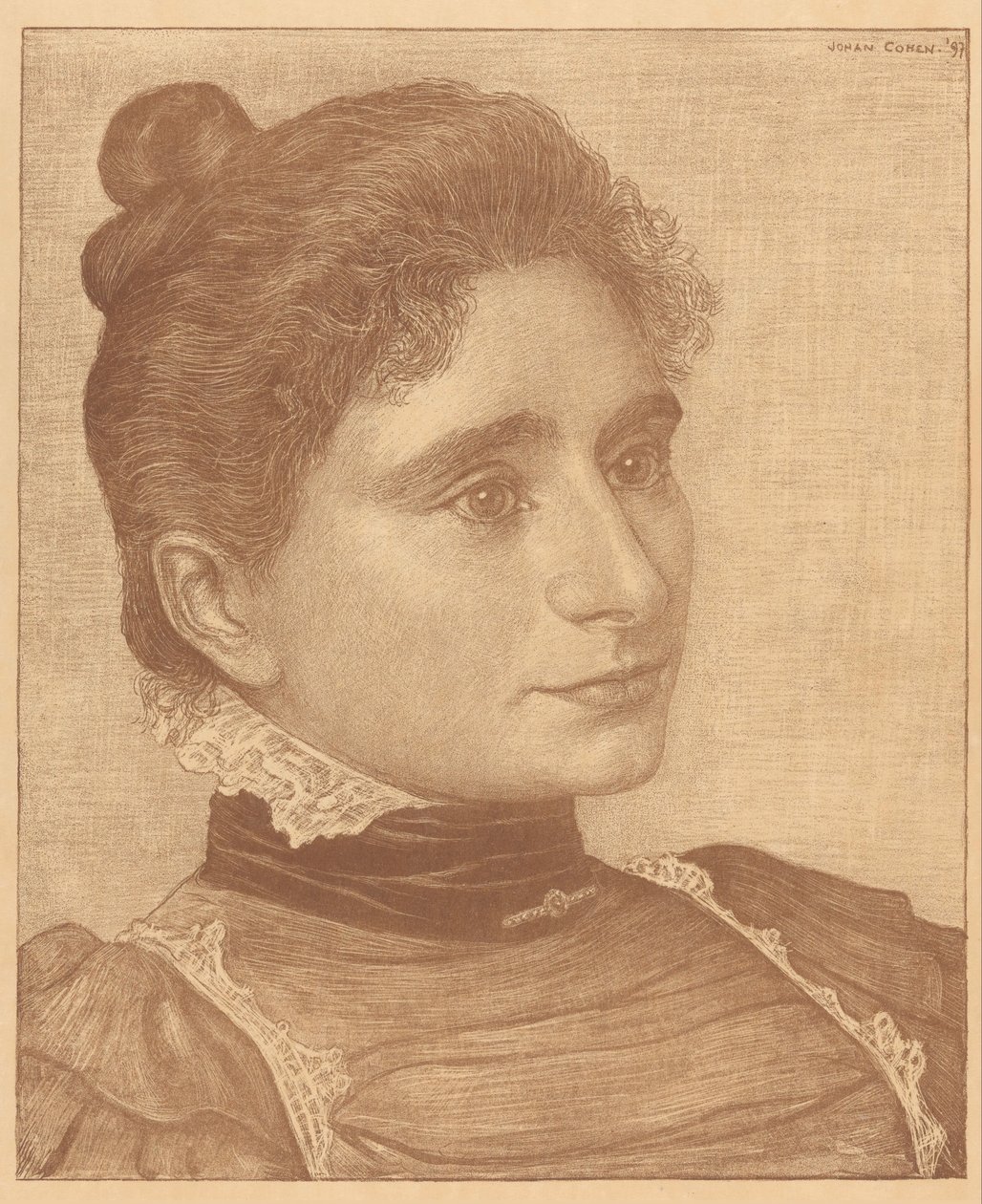 Porträt von Meta Cohen Gosschalk von Johan Henri Gustaaf Cohen Gosschalk