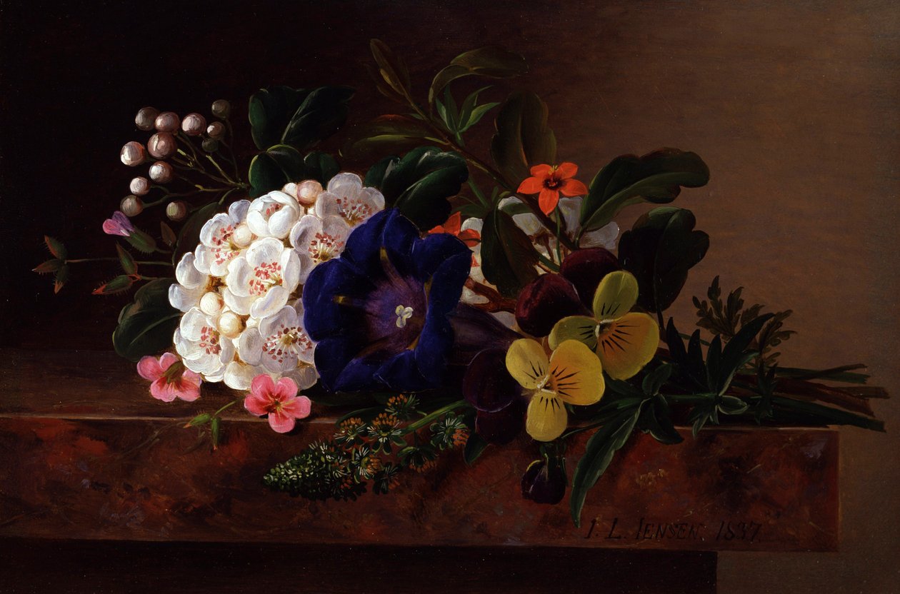 Stillleben mit Frühlingsblumen. Sammlung Privée von Johan Laurents Jensen