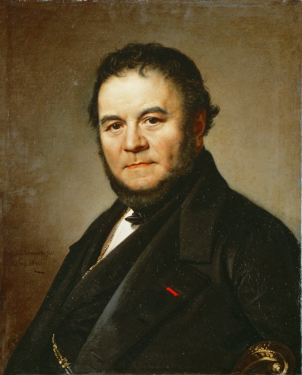 Dichter Henri Beyle, genannt Stendhal, Autor von Le Rouge et le Noir und La Chartreuse de Parme von Johan Olaf Sodermark