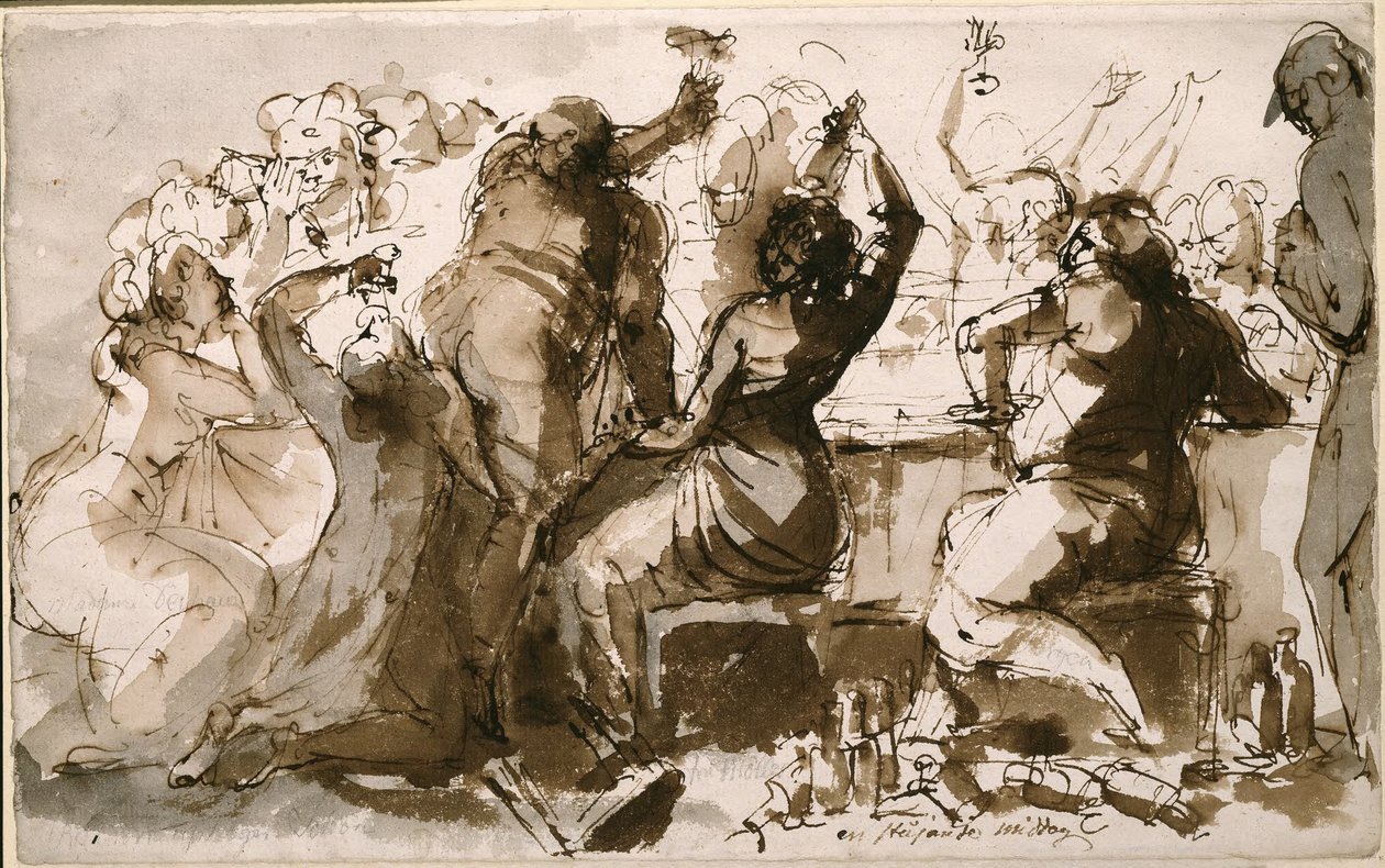 Ein stehendes Abendessen von Johan Tobias Sergel