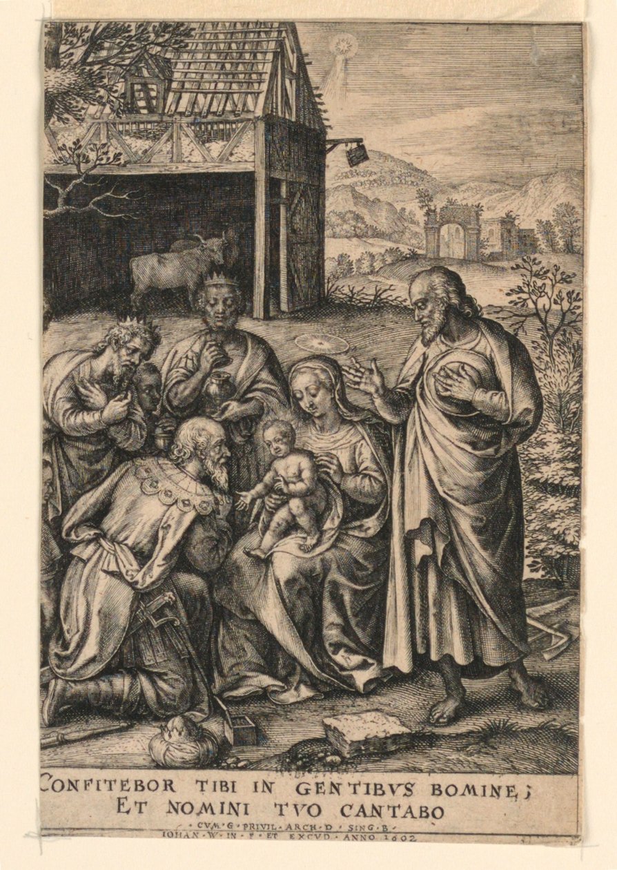 Die Anbetung der Könige von Johan Wierix
