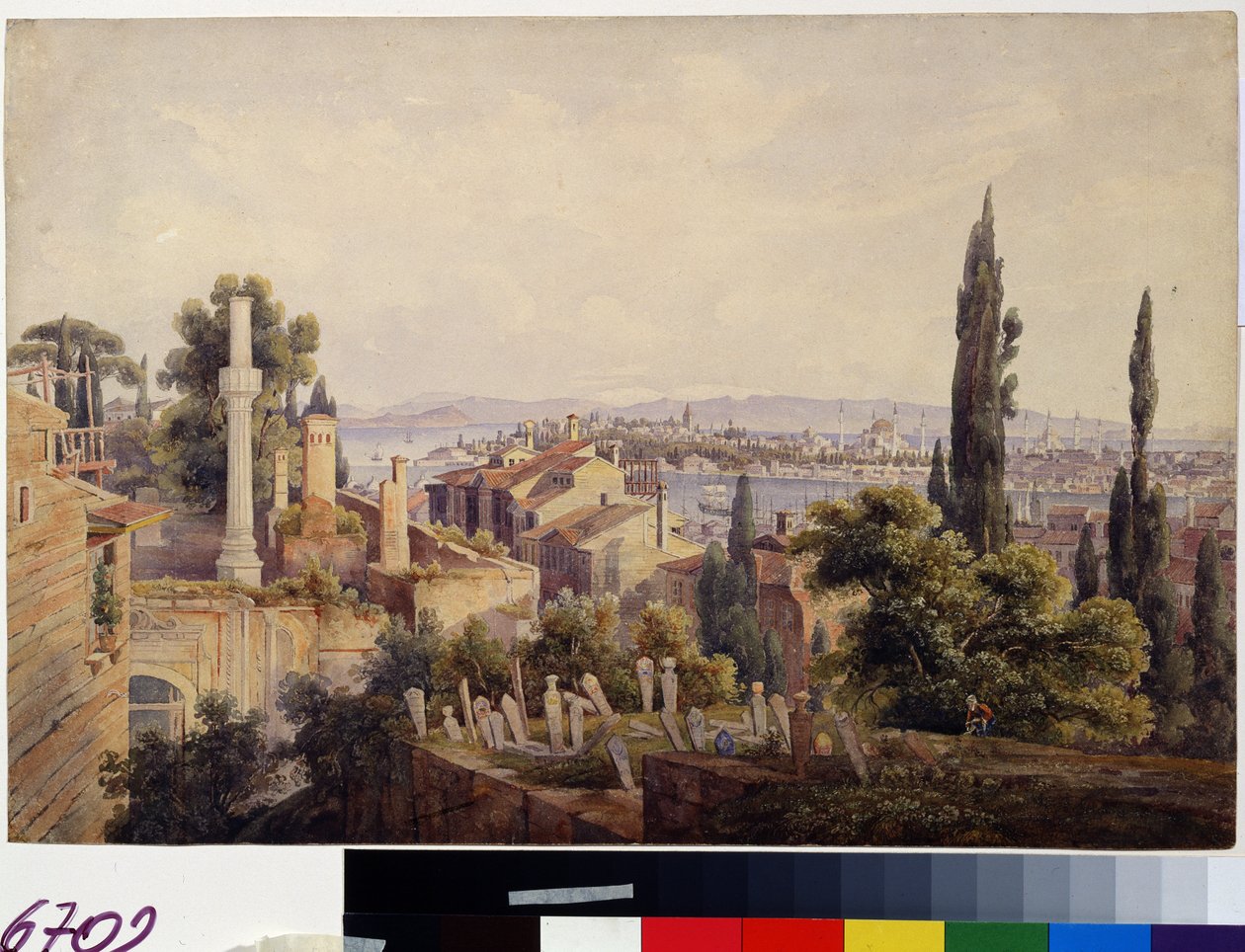 Ansicht von Konstantinopel und dem Goldenen Horn von Johan Wolfensberger