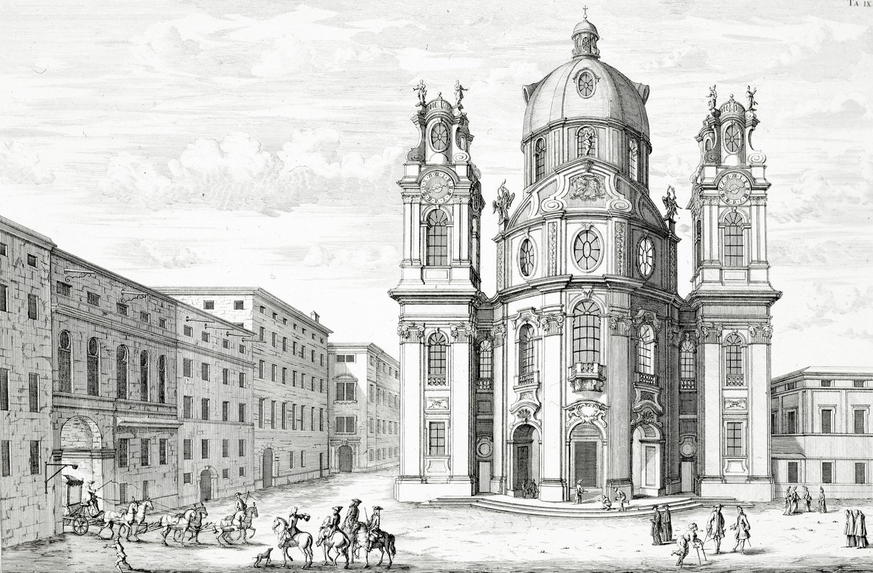 Kirche Notre Dame, Salzburg, Österreich, aus 