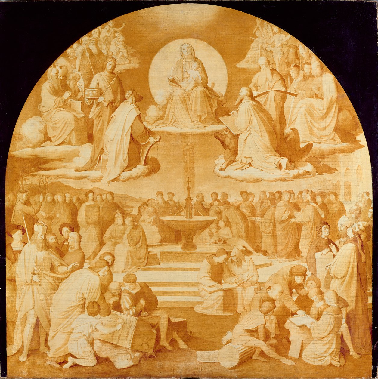 Der Triumph der Religion in den Künsten, vor 1840 von Friedrich Overbeck