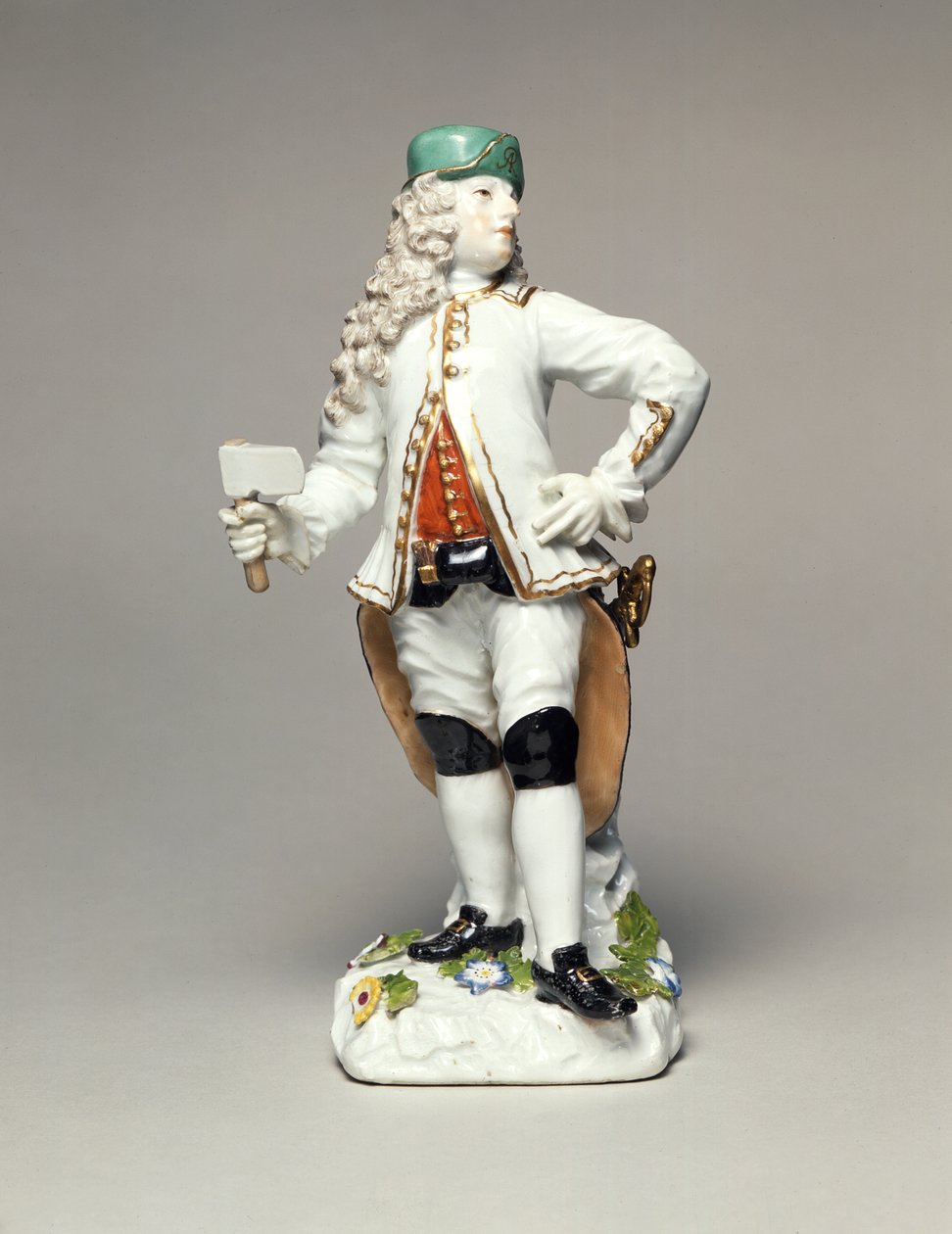 August II der Starke (1670-1733), als Kommandant des Korps der sächsischen Silberbergleute, Porzellan, modelliert von Johann Joachim Kandler (1706-75), Meissen, ca. 1750 von Johann Joachim Kaendler