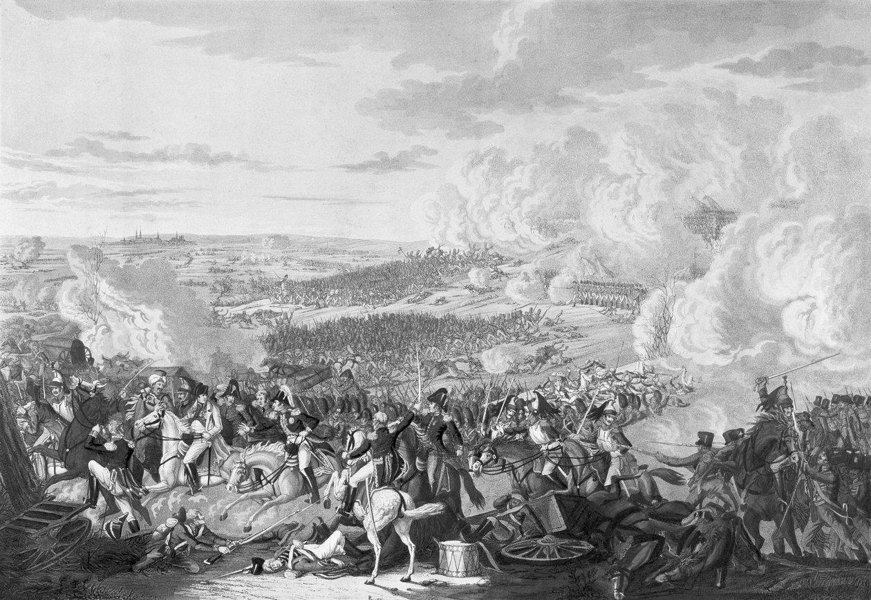 Napoleons Flucht in der Schlacht von Waterloo, 18. Juni 1815, 1816 von Johann Moritz Rugendas