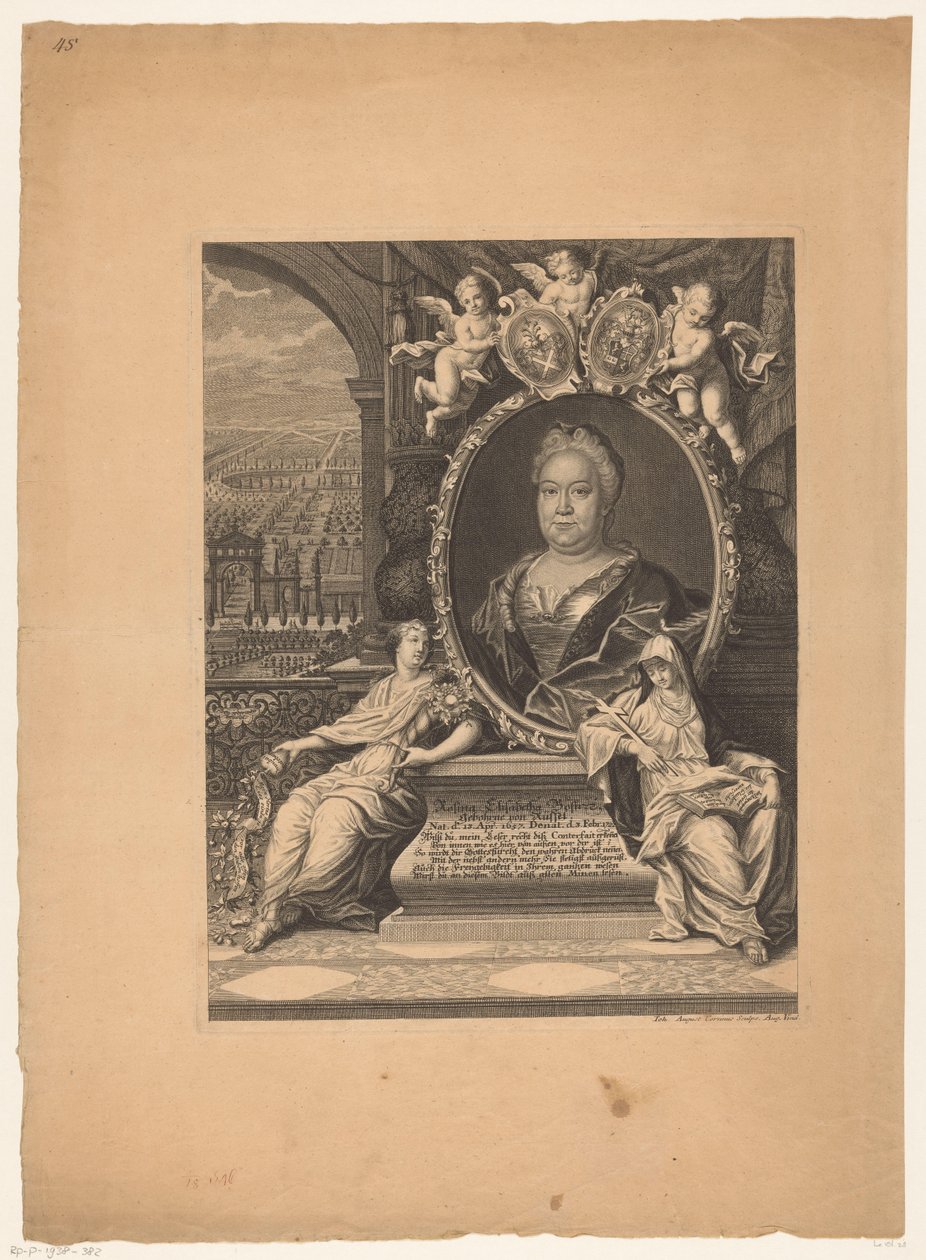 Porträt von Rosina Elisabeth Bose von Johann August Corvinus