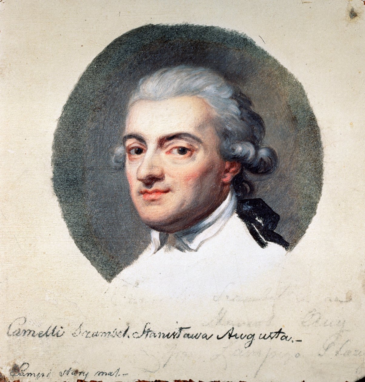 Porträt von Stanislaus II. August Poniatowski von Polen von Johann Baptist I Lampi