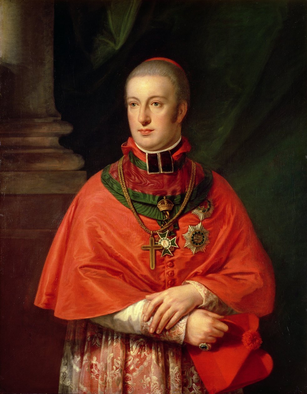 Rudolf von Habsburg, Erzherzog von Österreich (1788-1831), jüngster Sohn von Leopold II. (1747-93), in Kardinalsroben von Johann Baptist Edler von Lampi