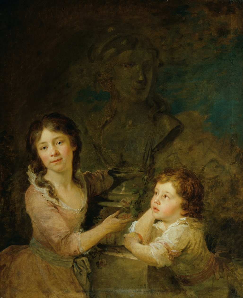Zwei Kinder aus der Familie der Grafen Thomatis von Johann Baptist Lampi d. Ä.
