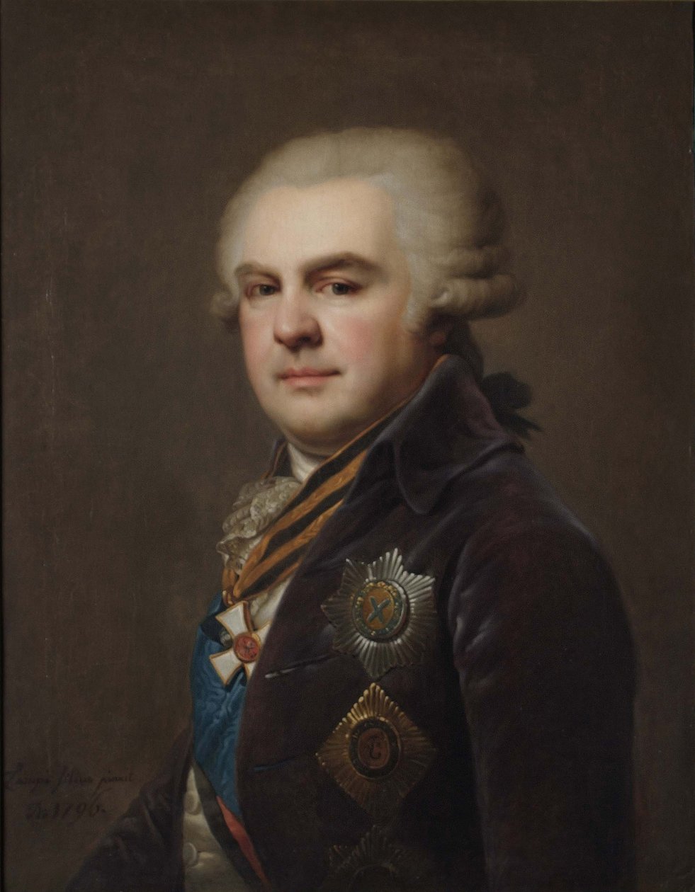 Porträt von Graf Alexander Nikolajewitsch Samojlow 1744-1814 von Johann Baptist Lampi the Younger