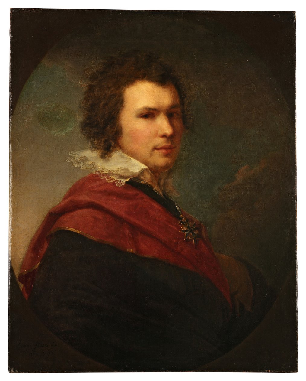 Porträt des Dichters Apollon Alexandrowitsch Maikow 1761-1838, 1796 von Johann Baptist Lampi the Younger