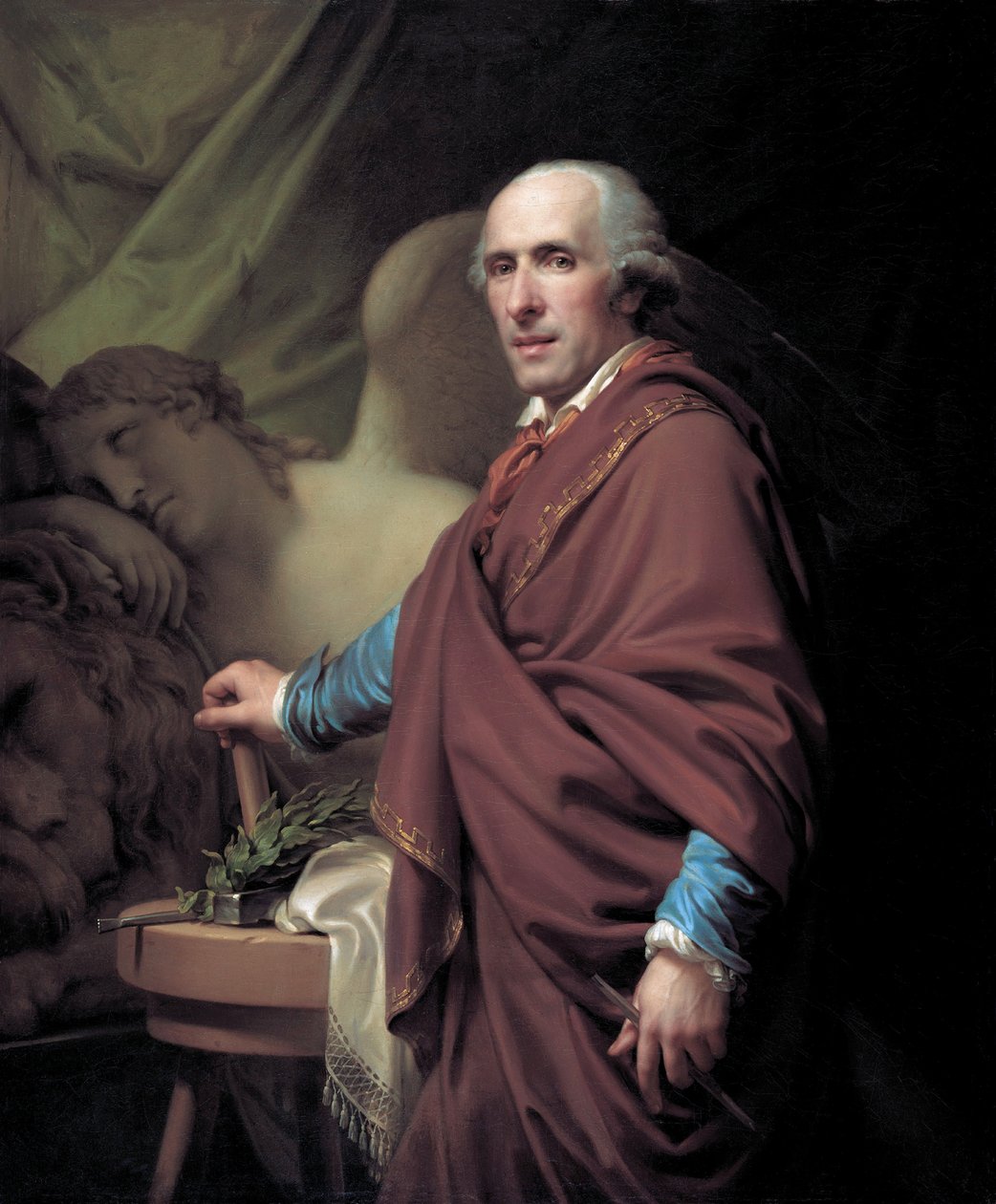 Porträt des Bildhauers Antonio Canova, 1806 von Johann Baptist Lampi the Younger