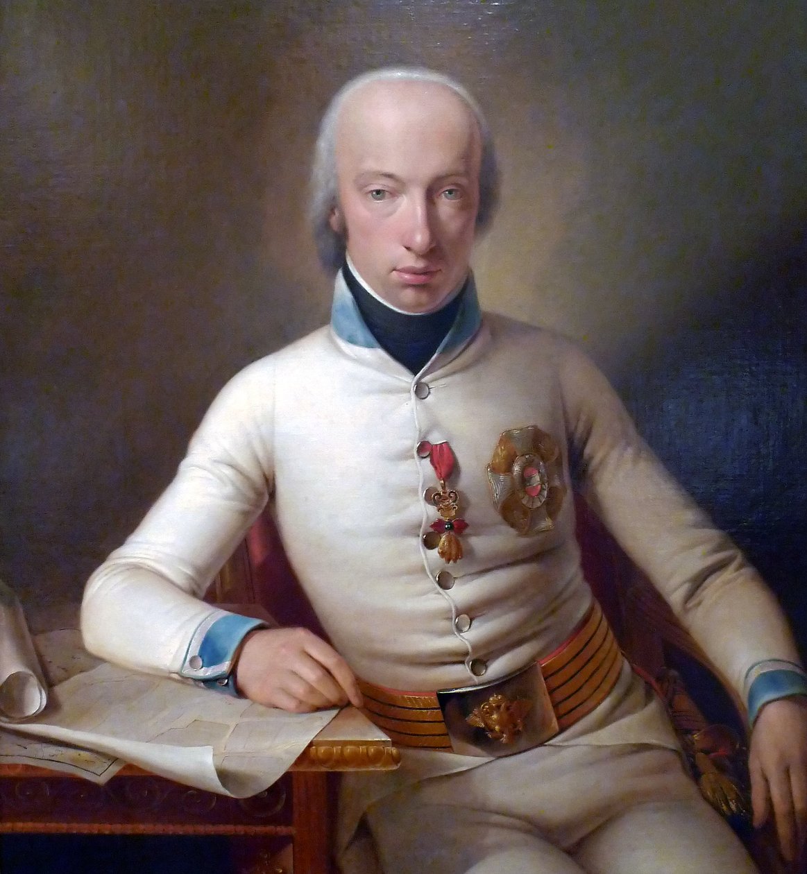 Porträt von Erzherzog Karl, Herzog von Teschen in der Uniform des Oberst des Infanterieregiments Nr. 3 (1771-1847) von Johann Baptist Seele