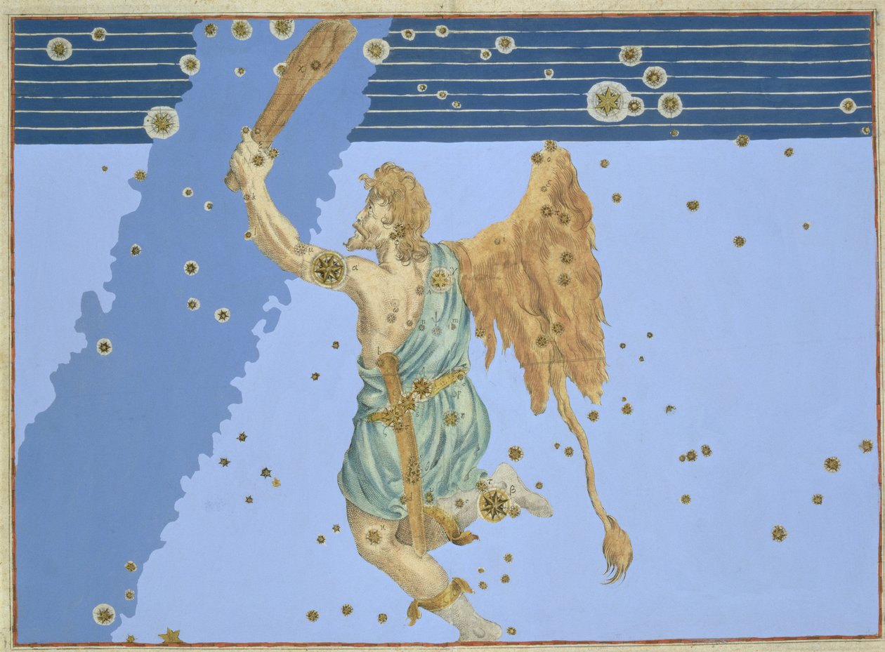 Konstellation des Orion, aus 