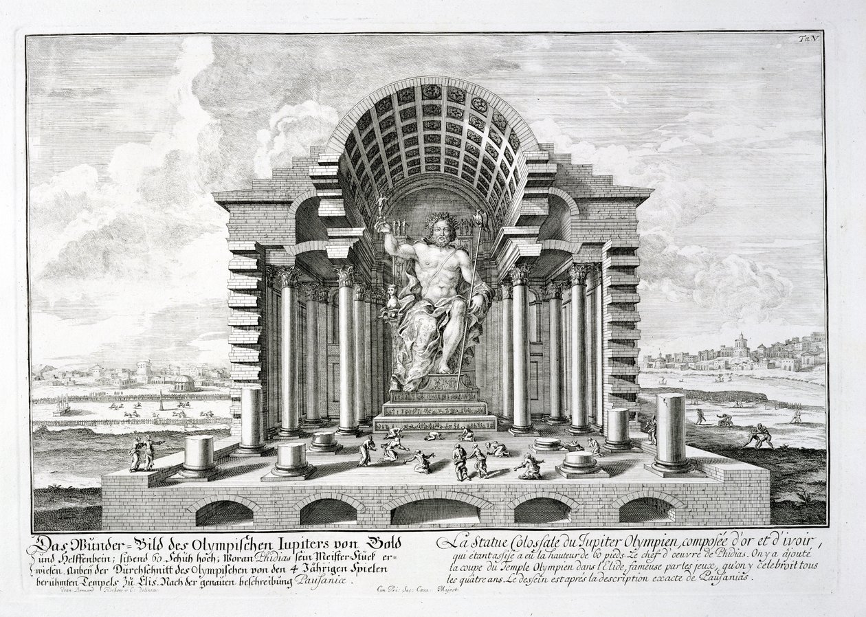 Die Statue des Olympischen Zeus von Phidias, Tafel 5 aus 