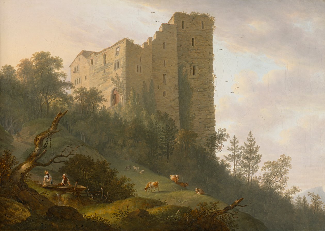 Umgebung der Ruine Habsburg von Johann Caspar Rahn