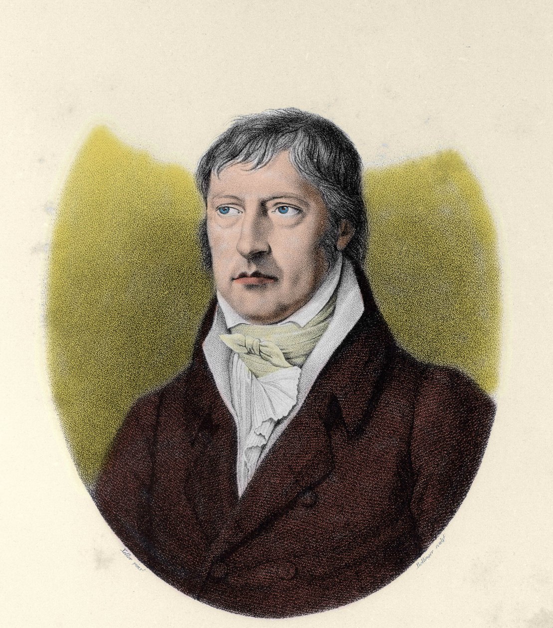 Porträt von Georg Wilhelm Friedrich Hegel (1770-1831), deutscher Philosoph von Johann Christian (after) Xeller
