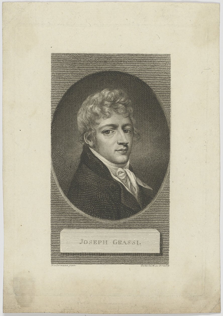 Porträt von Josef Grassi, 1757-1838, 1804 von Johann Christian Benjamin Gottschick