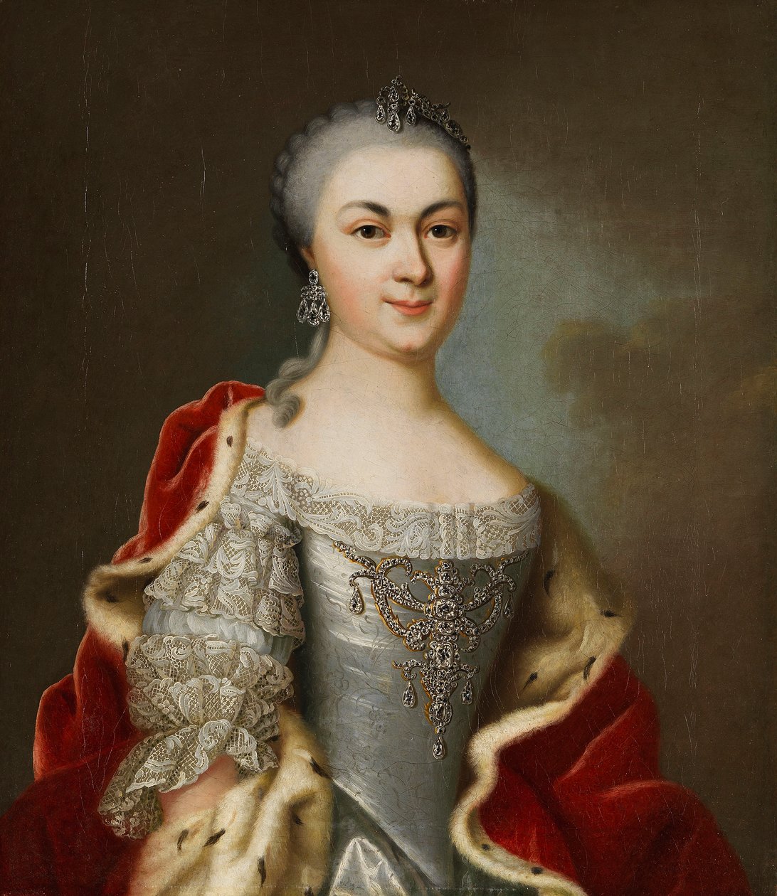 Porträt von Prinzessin Maria Louise Albertine von Hessen-Darmstadt, ca. 1760 von Johann Christian Fiedler