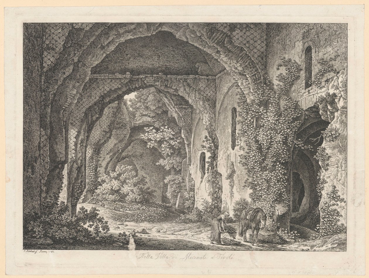 Landschaft - In der Villa des Mäzens in Tivoli von Johann Christian Reinhart