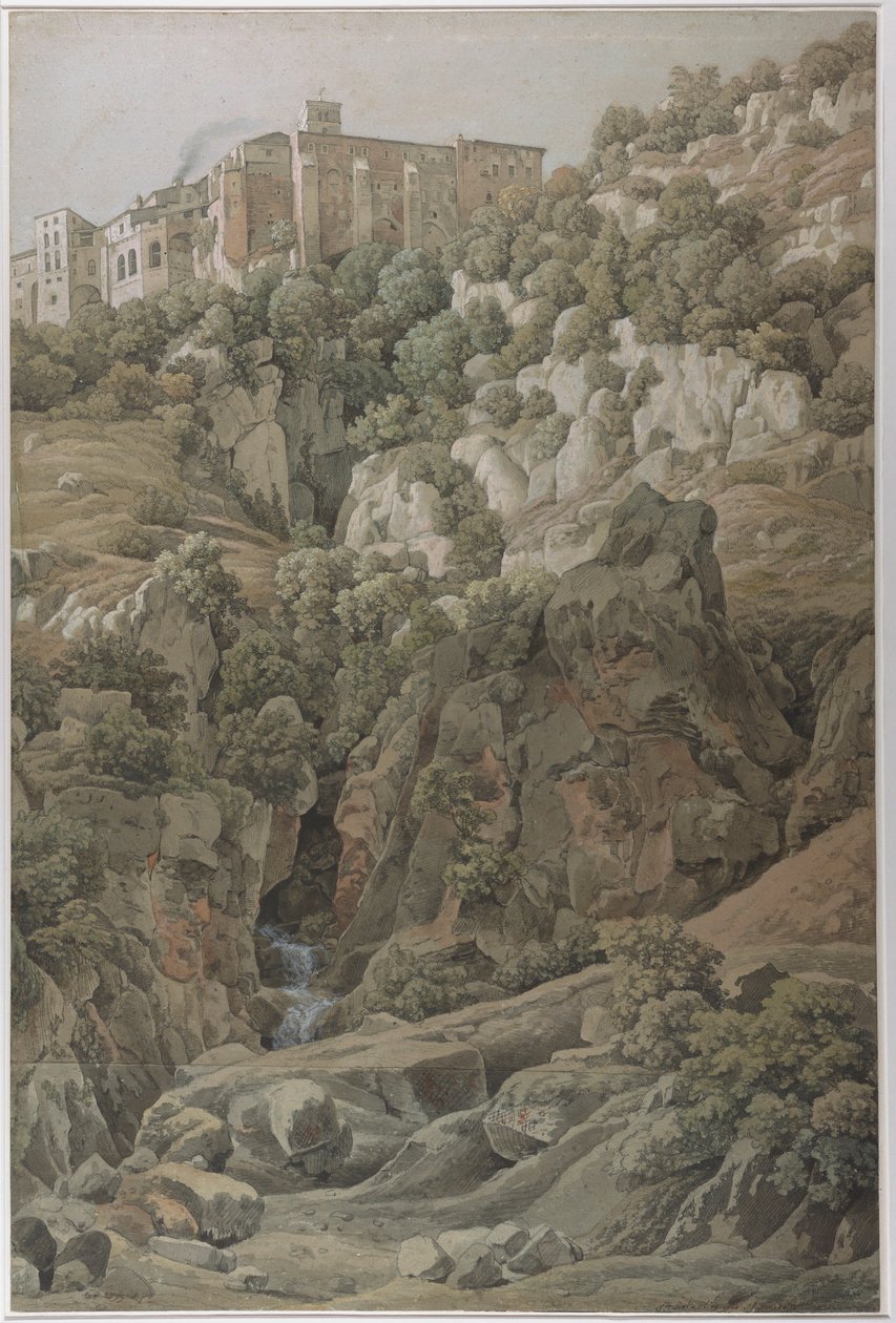 Das Benediktinerkloster Santa Scholastica bei Subiaco in den Sabiner Bergen von Johann Christian Reinhart