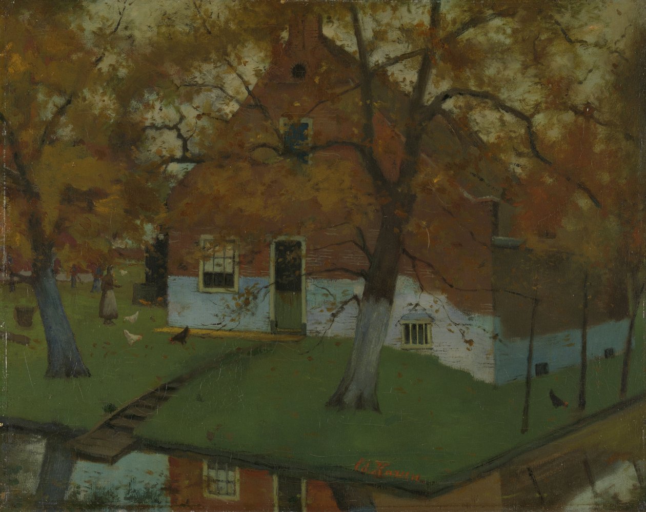 Bauernhof in der Provinz Nordholland von Johann Eduard Karsen