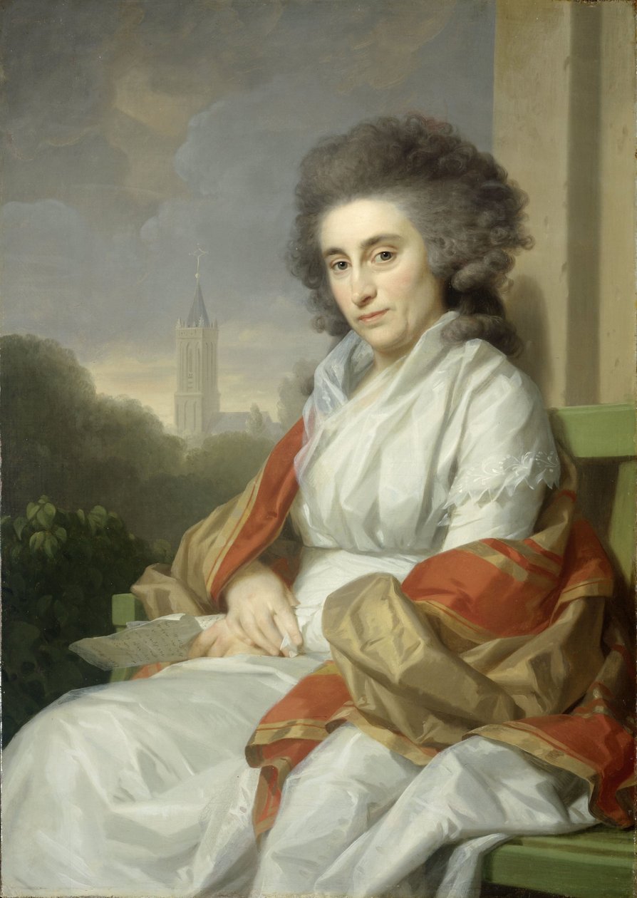 Porträt von Cornelia Rijdenius, Ehefrau von Johannes Lublink II von Johann Friedrich August Tischbein