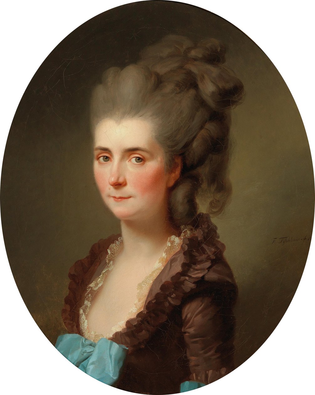 Porträt der Marquise de Chambray, geb. Vernier de Joyencourt, 1776 von Johann Friedrich August Tischbein